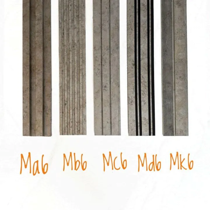 تكسيات PS بديل الخشب Ma6 · Mb6 · Mc6 · Md6 · Mk6 عرض 12 سم
